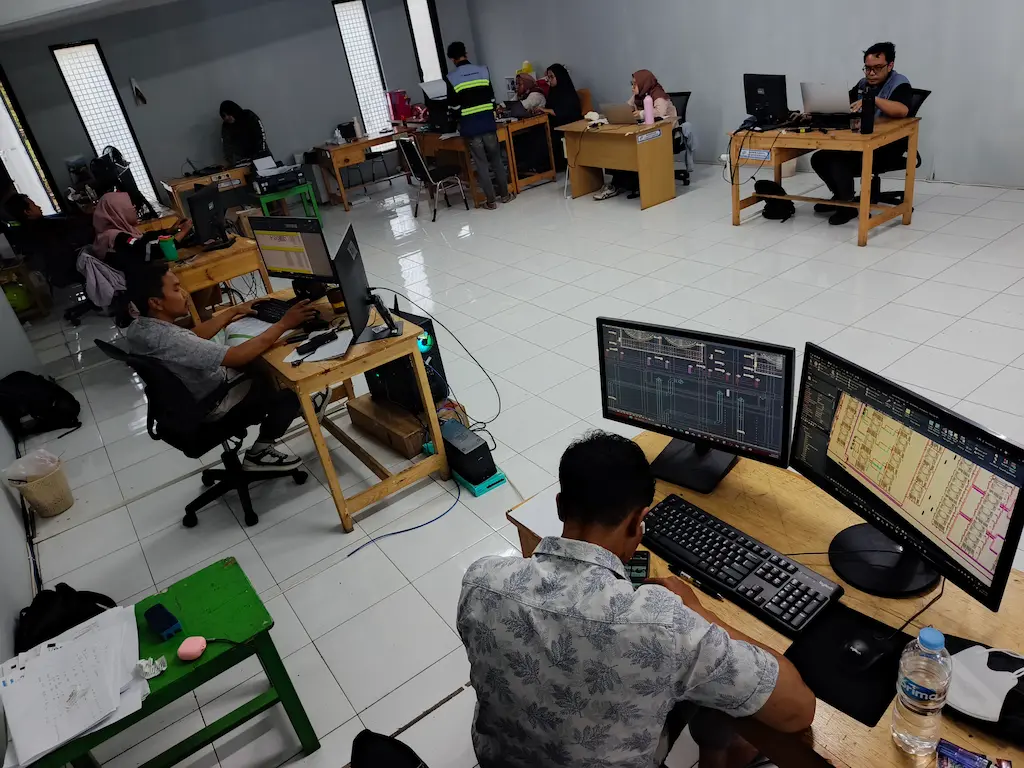 Pengadaan dan Setup 5 Unit PC Workstation Editing DDR5 RTX 5090 Dual Monitor - PT. Hanugra Internusa